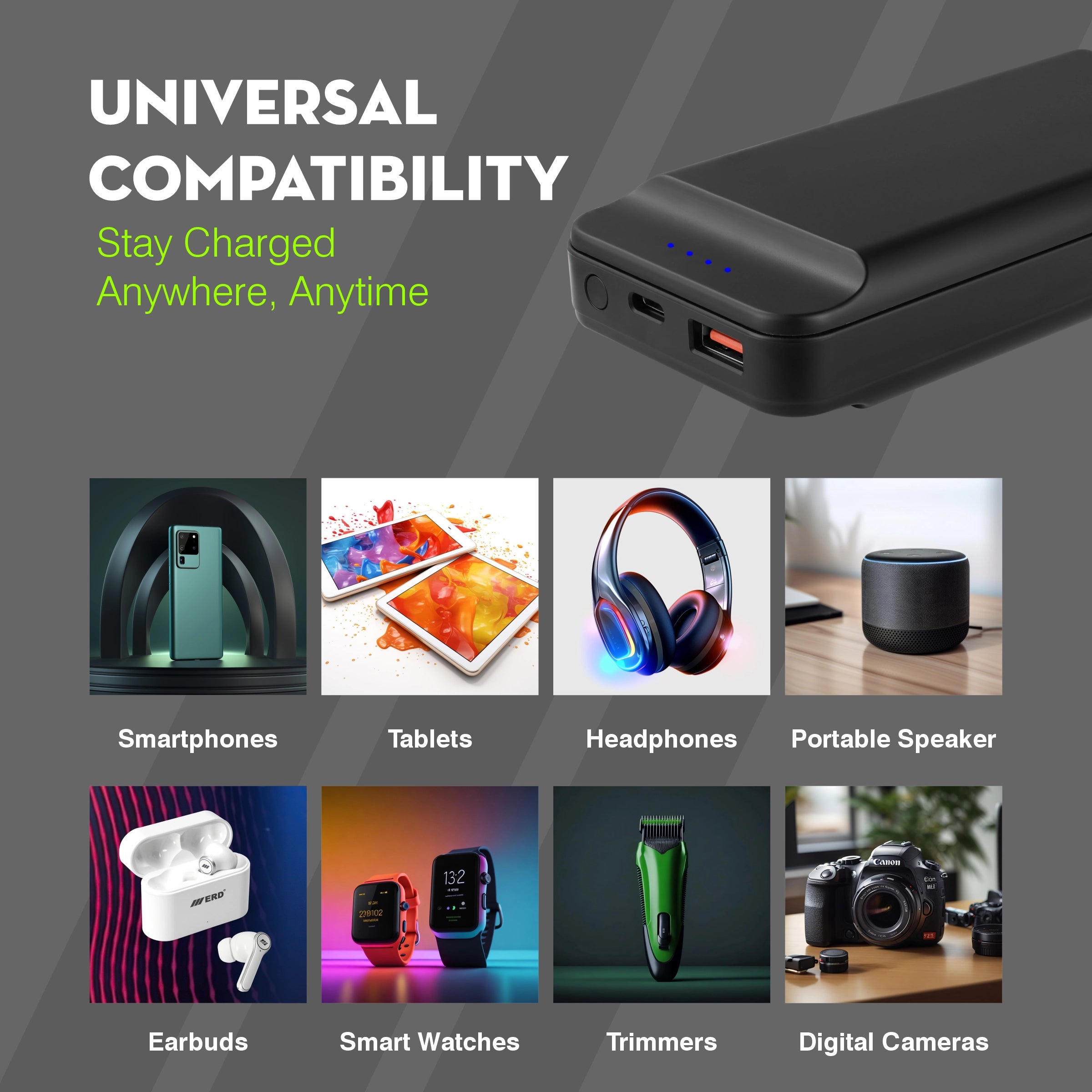 ERD PB-240 POWER BANK 20000MAH BLACK